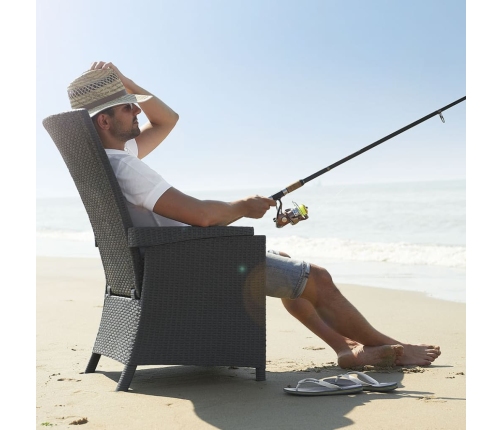 Keter Atgāžami Dārza Krēsli Vermont, 2 Gab., Grafīta Krāsā