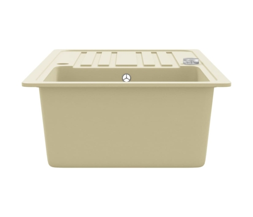 Virtuves Izlietne, Viena Bļoda, Bēša, Granīts Vidaxl