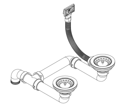 vidaXL virtuves izlietne, divas bļodas, bēšs granīts