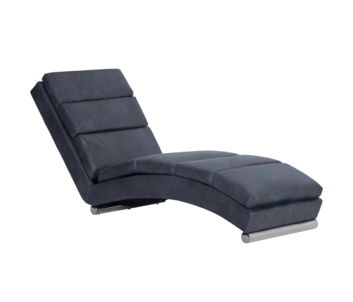 vidaXL zvilnis, pelēka mākslīgā zamšāda