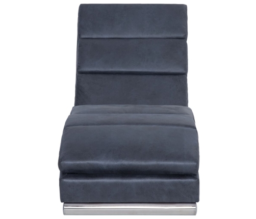 vidaXL zvilnis, pelēka mākslīgā zamšāda