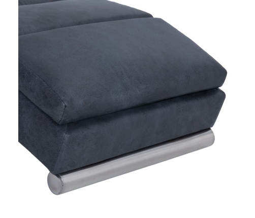 vidaXL zvilnis, pelēka mākslīgā zamšāda