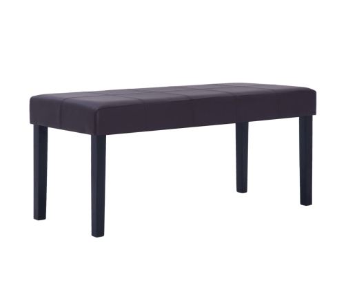 vidaXL sols, 106 cm, brūna mākslīgā āda