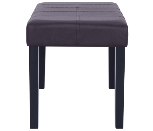 vidaXL sols, 106 cm, brūna mākslīgā āda