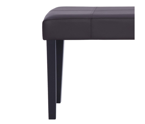 vidaXL sols, 106 cm, brūna mākslīgā āda