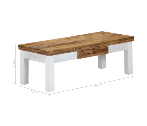 Kafijas Galdiņš, 110X50X40 Cm, Mango Masīvkoks Vidaxl