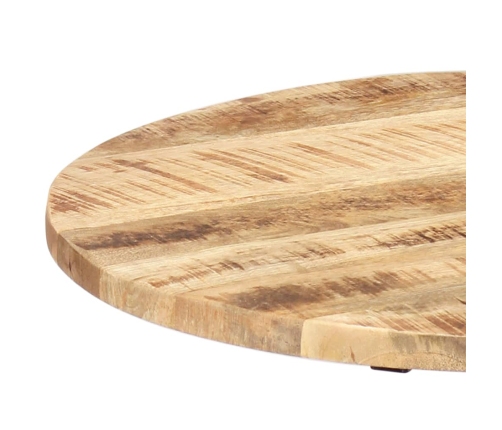 vidaXL galdiņš, 60x(46-63) cm, mango masīvkoks un čuguns