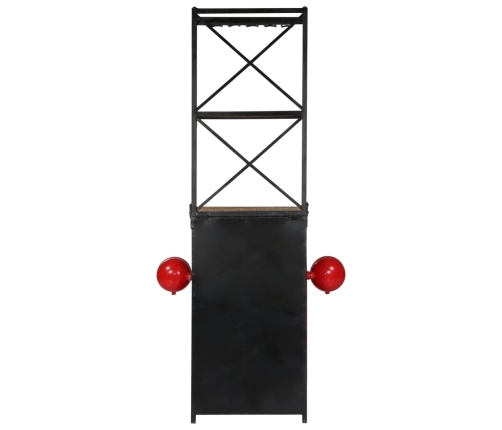 Vīna Plaukts Ar Traktora Detaļām, 49X31X172 Cm, Mango Masīvkoks Vidaxl