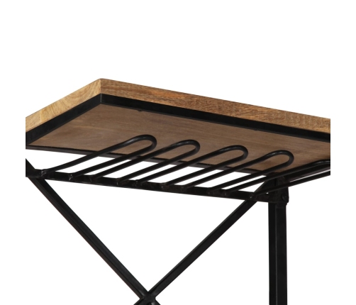 Vīna Plaukts Ar Traktora Detaļām, 49X31X172 Cm, Mango Masīvkoks Vidaxl