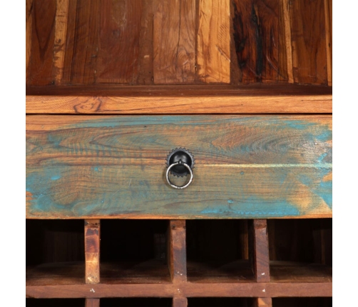 Vīna Pudeļu Statīvs, 50X40X180 Cm, Pārstrādāts Masīvkoks Vidaxl