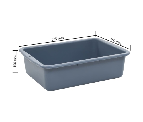 vidaXL virtuves ratiņi ar plastmasas konteineriem, 82x43,5x93 cm