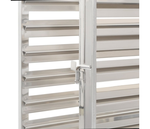 vidaXL virtuves ratiņi 16 paplātēm, 38x55x163 cm, nerūsējošs tērauds