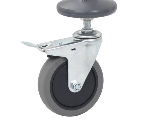 vidaXL virtuves ratiņi 16 paplātēm, 38x55x163 cm, nerūsējošs tērauds