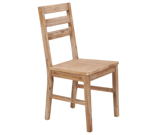 vidaXL virtuves krēsli, 6 gab., akācijas masīvkoks