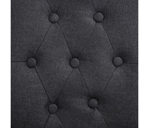 vidaXL virtuves krēsli, 2 gab., tumši pelēks audums