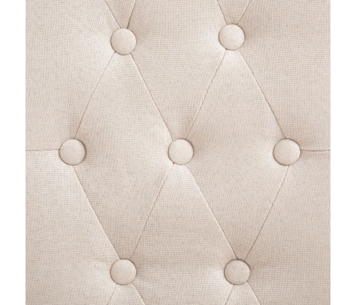 vidaXL virtuves krēsli, 2 gab., krēmkrāsas audums