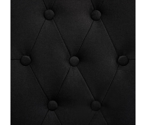 vidaXL virtuves krēsli, 2 gab., melns audums