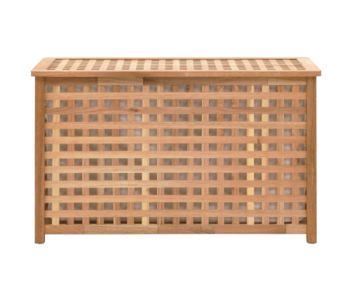 vidaXL veļas kaste, 77,5x37,5x46,5 cm, valriekstu masīvkoks