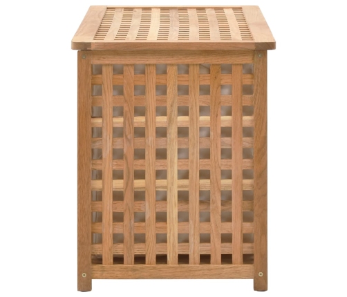 vidaXL veļas kaste, 77,5x37,5x46,5 cm, valriekstu masīvkoks