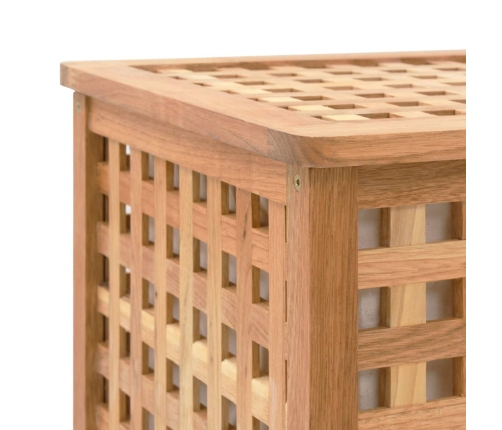 vidaXL veļas kaste, 77,5x37,5x46,5 cm, valriekstu masīvkoks