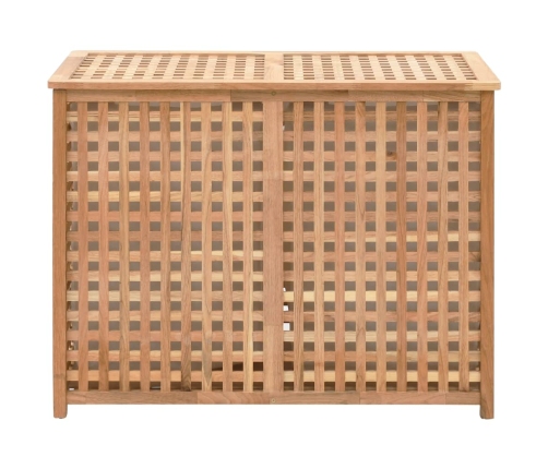 vidaXL veļas kaste, 87,5x46x67 cm, valriekstu masīvkoks
