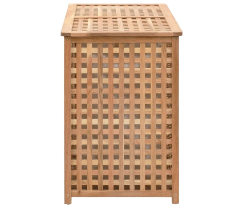vidaXL veļas kaste, 87,5x46x67 cm, valriekstu masīvkoks
