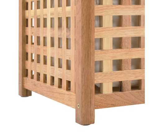 vidaXL veļas kaste, 87,5x46x67 cm, valriekstu masīvkoks