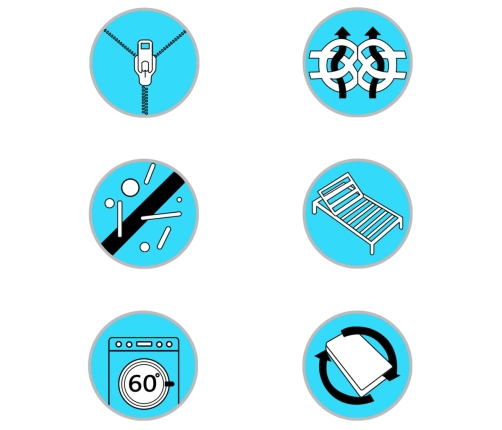 vidaXL virsmatracis, 160x200 cm, aukstās putas, 6 cm