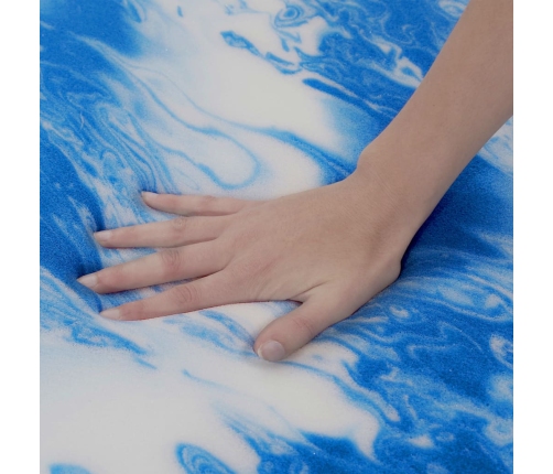 vidaXL virsmatracis, 90x200 cm, gela putas, 7 cm