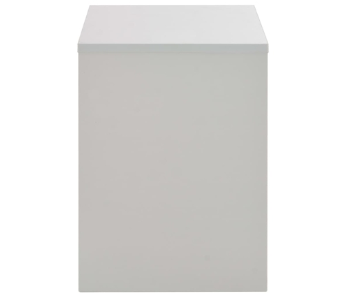 vidaXL spoguļgaldiņš ar solu, 104x45x131 cm, pelēks