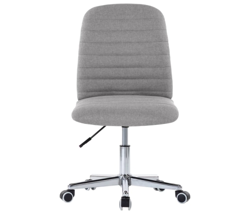 Virtuves Krēsli, 2 Gab., Gaiši Pelēks Audums Vidaxl