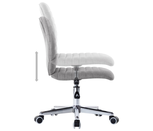 Virtuves Krēsli, 2 Gab., Gaiši Pelēks Audums Vidaxl