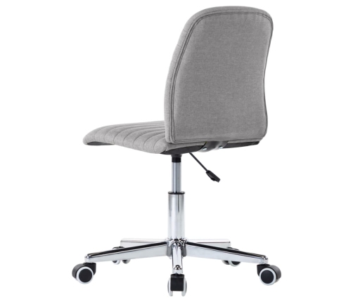 Virtuves Krēsli, 2 Gab., Gaiši Pelēks Audums Vidaxl