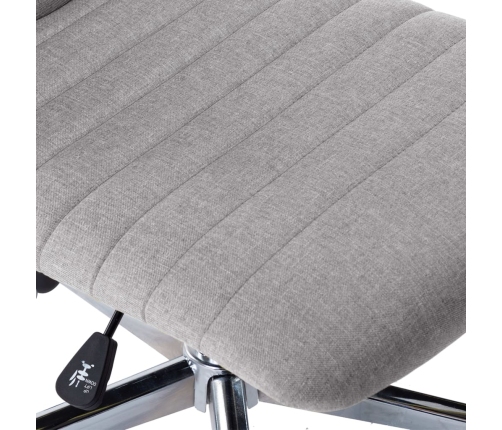 Virtuves Krēsli, 2 Gab., Gaiši Pelēks Audums Vidaxl