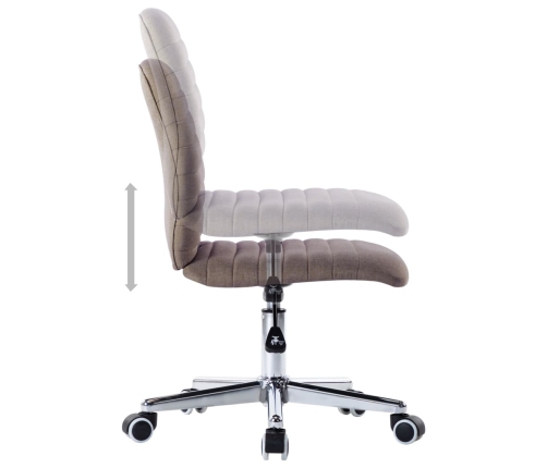 vidaXL virtuves krēsli, 2 gab., pelēkbrūns audums