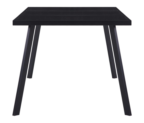 vidaXL virtuves galds, melns, 160x80x75 cm, rūdīts stikls