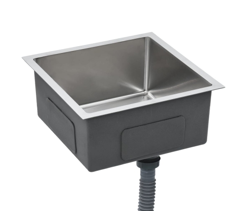 vidaXL virtuves izlietne, nerūsējošs tērauds