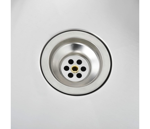 vidaXL virtuves izlietne, nerūsējošs tērauds