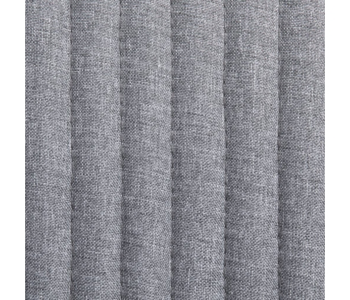 vidaXL virtuves krēsli, 2 gab., gaiši pelēks audums