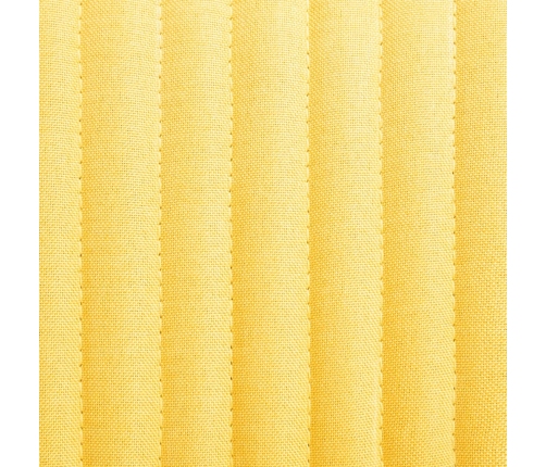 vidaXL virtuves krēsli, 2 gab., dzeltens audums