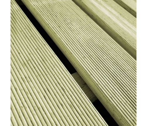 vidaXL terases flīzes, 12 gab., 50x50 cm, zaļš koks