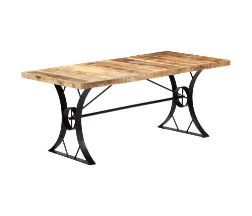 vidaXL virtuves galds, 180x90x76 cm, mango masīvkoks