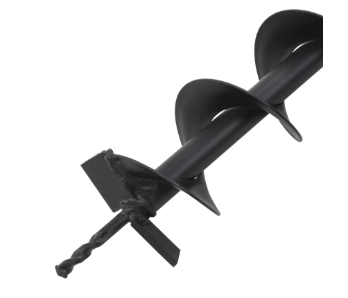 vidaXL zemes urbja uzgalis, tērauds, 100 mm