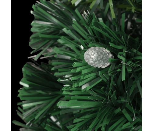 Izgaismota Ziemassvētku Egle Ar Statīvu, 180Cm, Optiskā Šķiedra Vidaxl