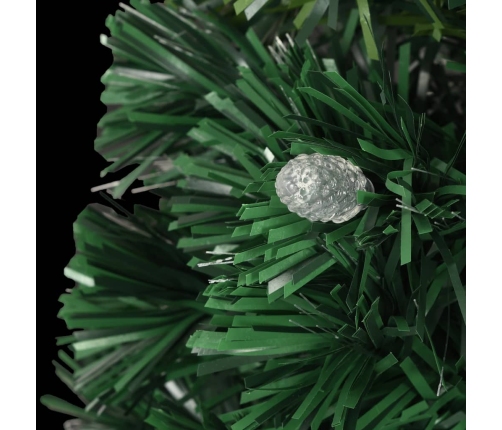 Izgaismota Ziemassvētku Egle Ar Statīvu, 210Cm, Optiskā Šķiedra Vidaxl