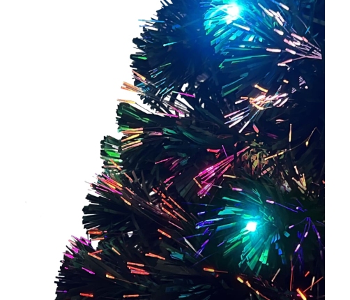 Izgaismota Ziemassvētku Egle Ar Statīvu, 210Cm, Optiskā Šķiedra Vidaxl