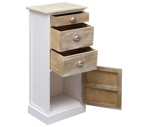 vidaXL skapītis, 38x28x86 cm, paulonijas koks