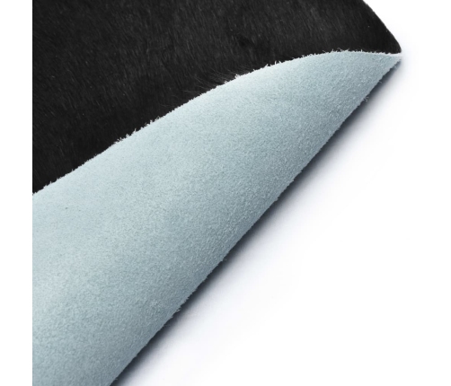 vidaXL zvērādas paklājs, dabīgā govs āda, 150x170 cm, melns un balts