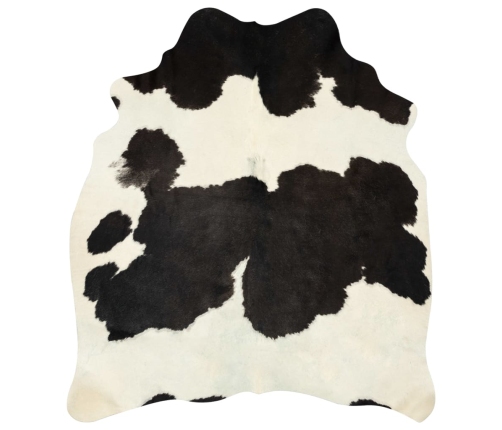vidaXL zvērādas paklājs, dabīgā govs āda, 150x170 cm, melns un balts