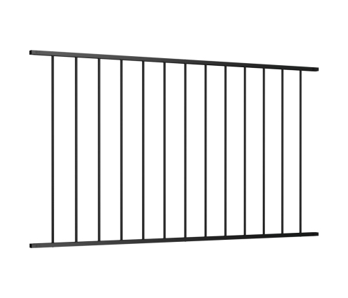 vidaXL žoga panelis, melns, 1,7x1,25 m, pulverkrāsots tērauds